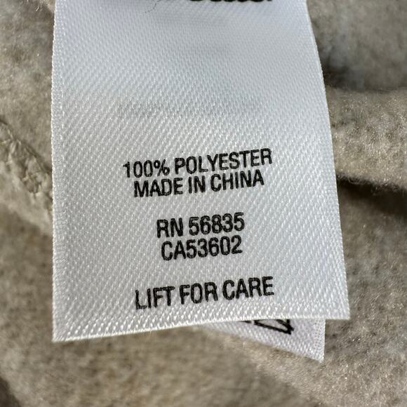 Cabela's Full Zip Sweater Jacket Women's L Beige Full Zip Athleisure High Collar - Picture 10 of 14